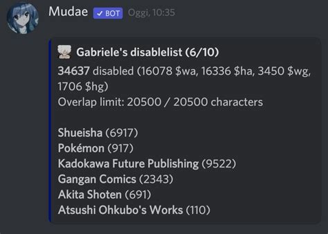 Optimal Disable List $wa/$ha : r/Mudae